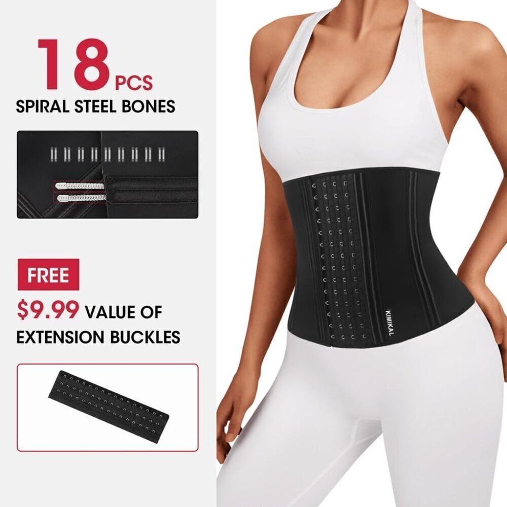 Women Waist Trainer Corset Belt: Under Clothes Sport Tummy Control Long Torso Sh - Picture 2 of 6